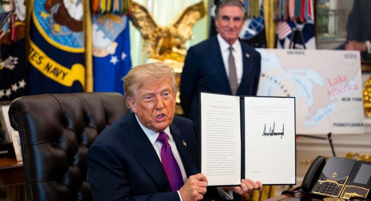 Lago América: el nuevo nombre que Trump dio al lago Ontario