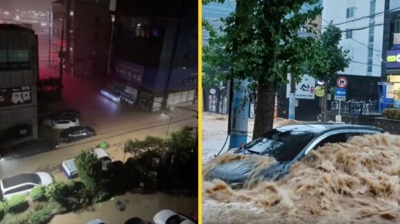 Lluvias torrenciales en Corea del Sur dejan un muerto y cuatro lesionados; hay 390 evacuados