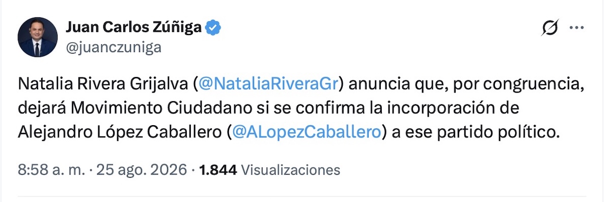Natalia Rivera plantea dejar MC por posible candidatura de López Caballero en Hermosillo