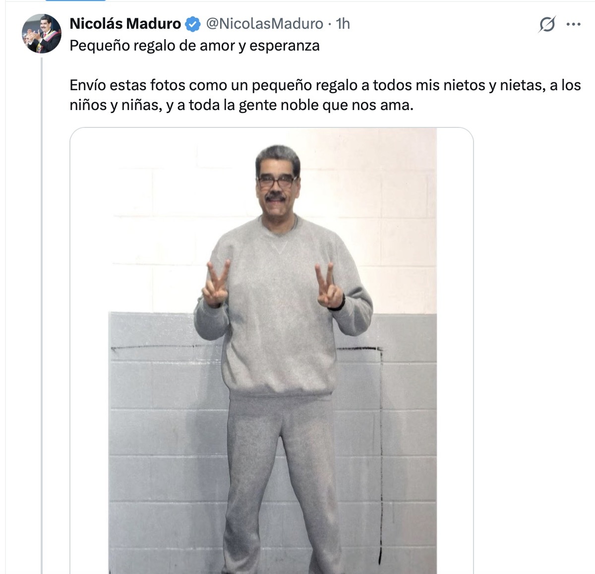 Así luce Maduro en sus primeras fotos desde prisión en EU