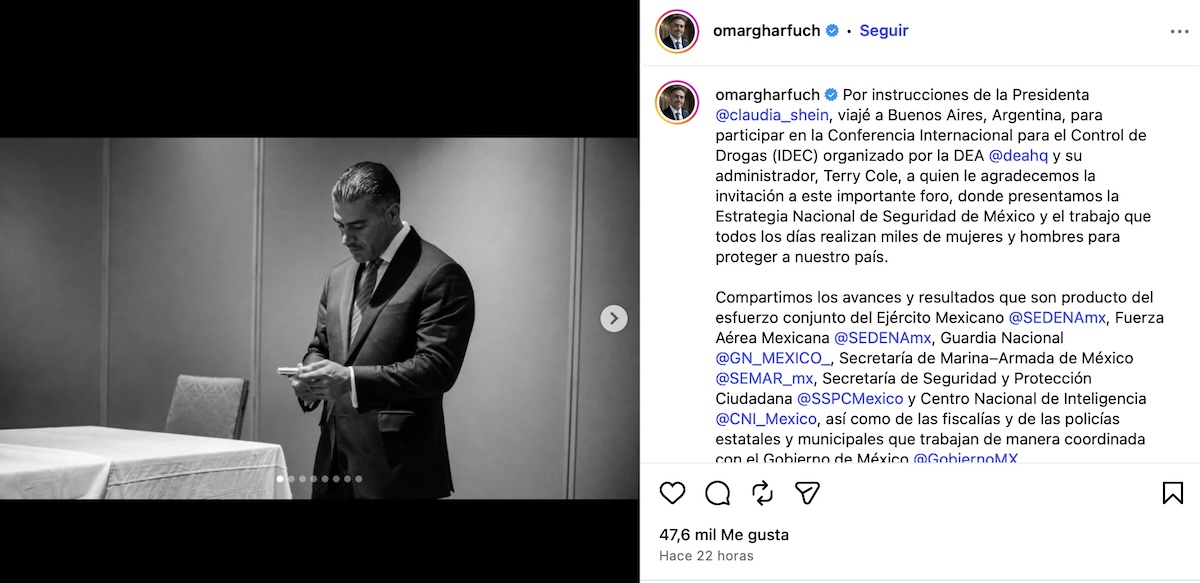 Omar García Harfuch destaca responsabilidad de servidores públicos frente al crimen