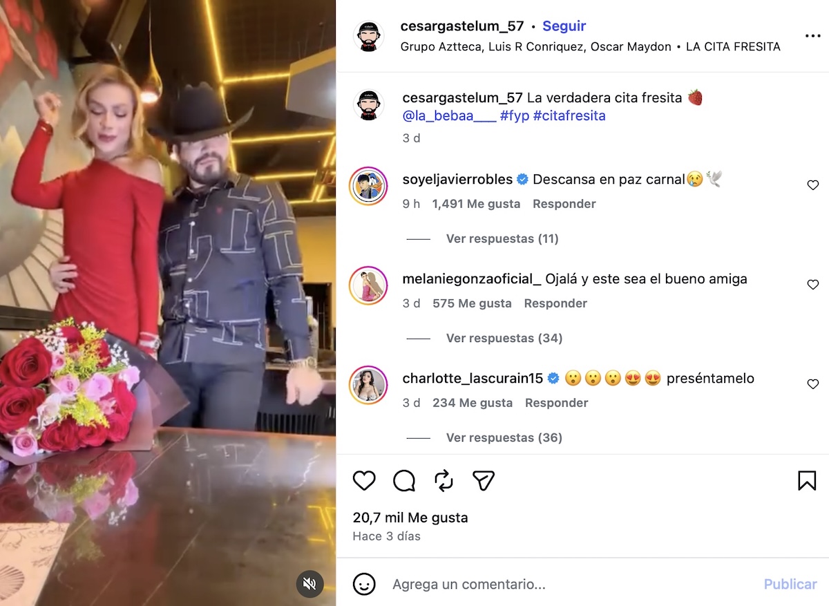 El video que compartió César Gastélum antes de ser asesinado en vivo