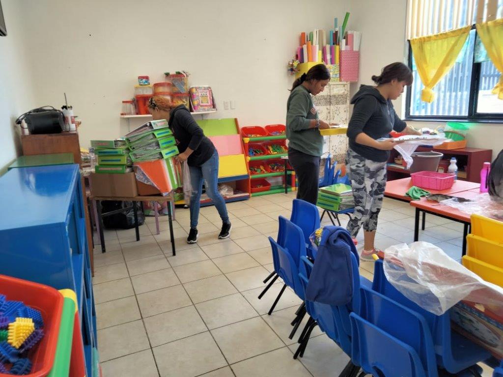 Evalúan condiciones de planteles tras las lluvias