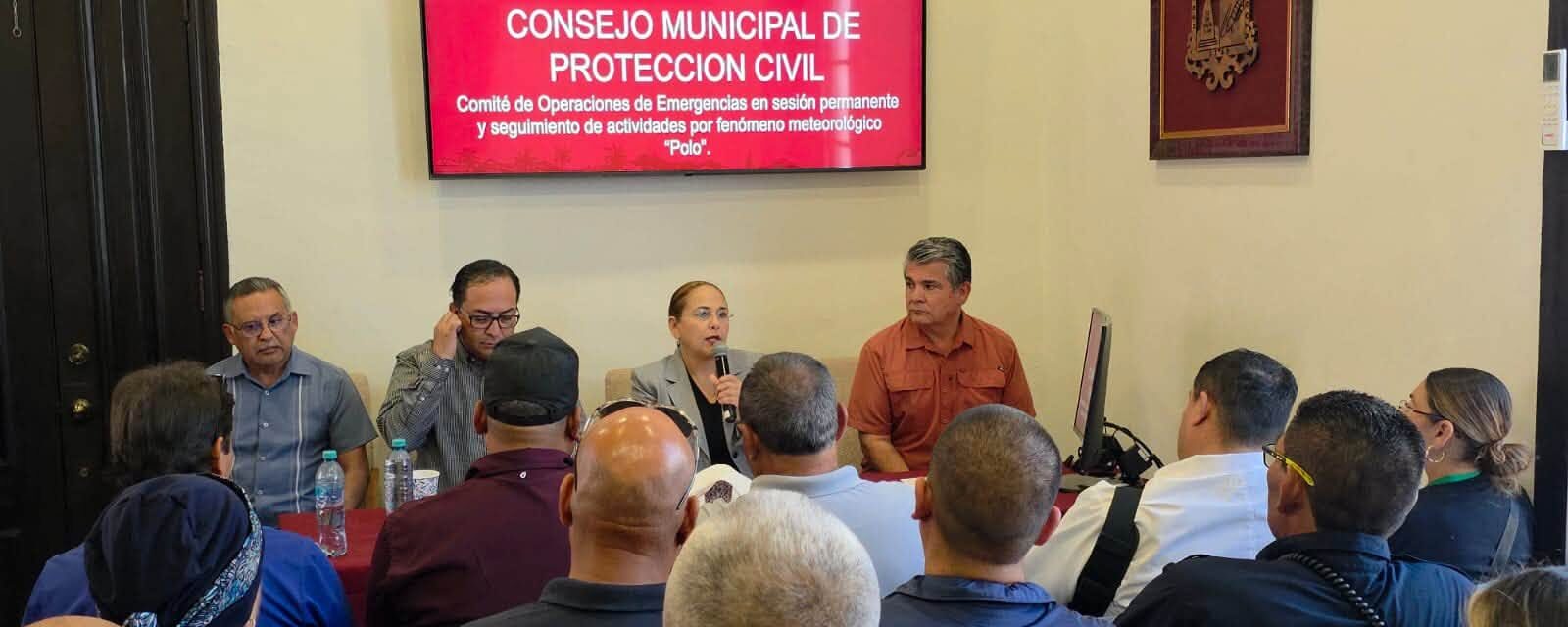 Activan el Comité de Operaciones de Emergencias por huracán ‘Polo’ en Guaymas y Empalme