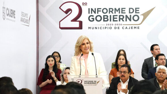 Alcaldesa destaca inversión, obra pública y seguridad durante Segundo Informe de Cajeme