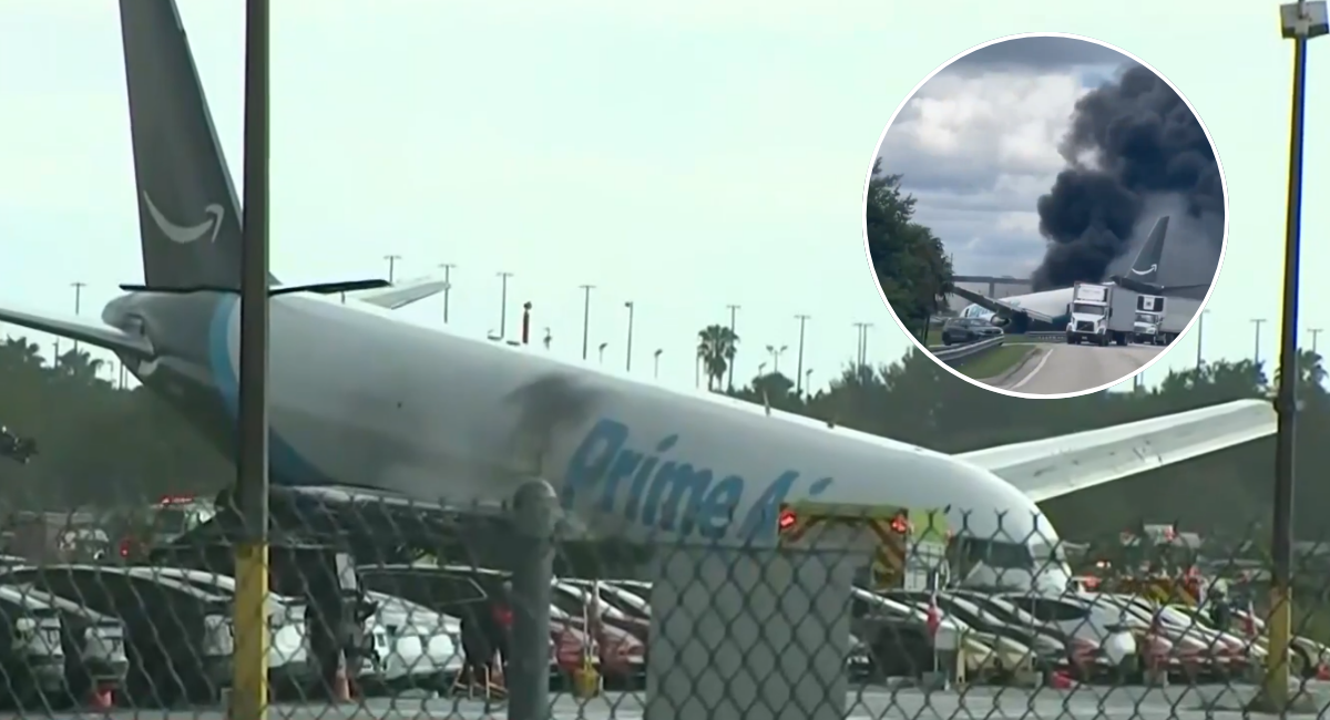 Avión de Amazon se estrella en aeropuerto de Miami; hay cinco muertos