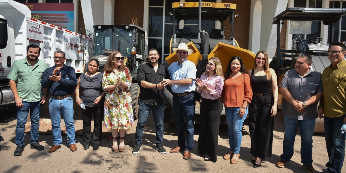 Ayuntamiento de Navojoa cuenta con más maquinaria para pavimentación