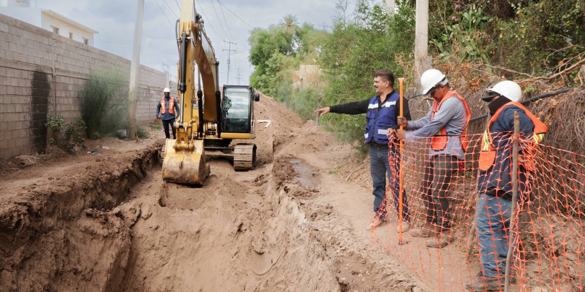 Ayuntamiento de Navojoa mejora el flujo de aguas residuales en el oriente con 58 mdp