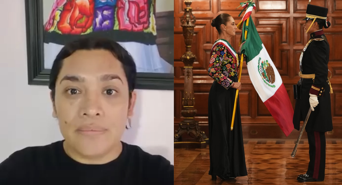 Balean casa de Elvis Guerra, diseñador del vestido de Sheinbaum, en Juchitán
