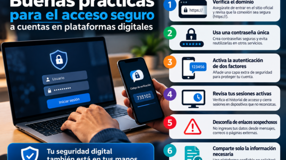 Buenas prácticas para el acceso seguro a cuentas en plataformas digitales