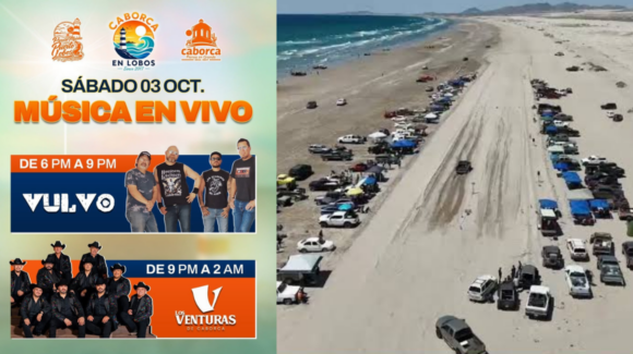 Caborca en Lobos 2026: música en vivo y actividades familiares en Puerto Lobos
