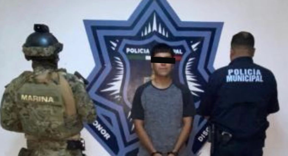 Captura Policía Municipal a joven con envoltorios de marihuana en Cajeme
