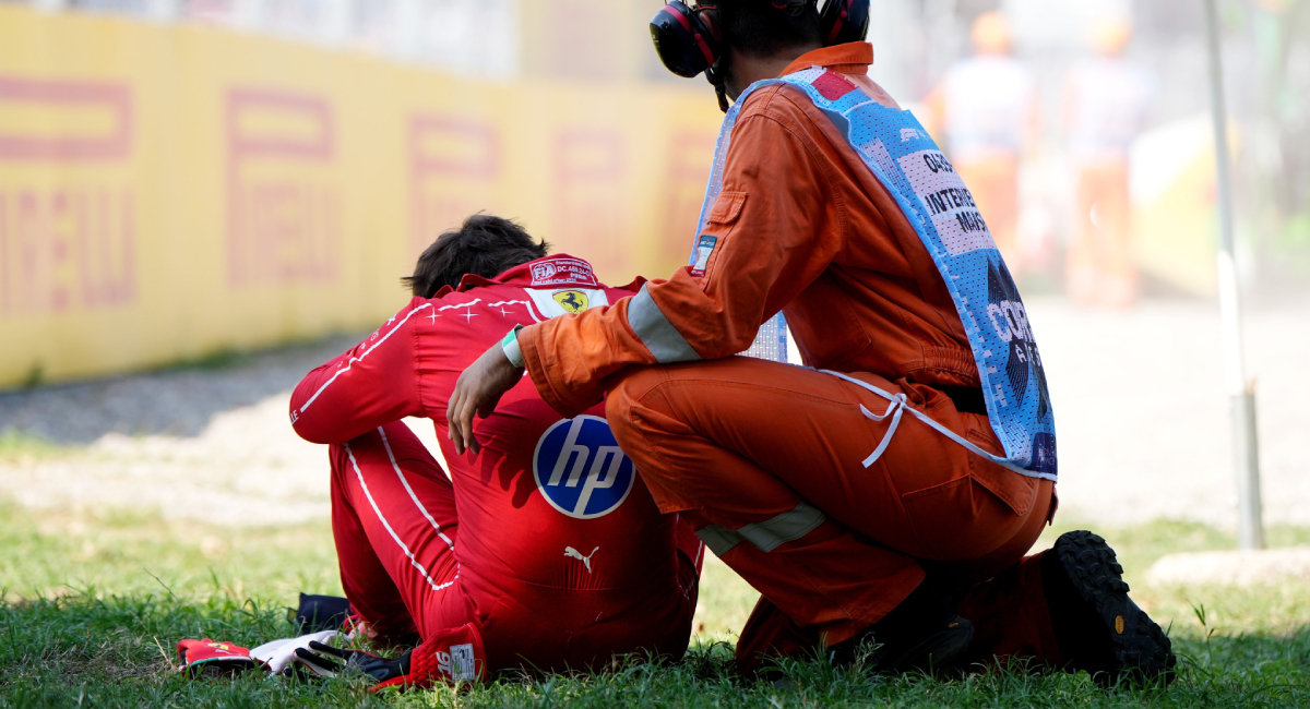 Charles Leclerc protagonizó uno de los momentos más dramáticos de la F1 2026 al sufrir un accidente en el GP de Italia