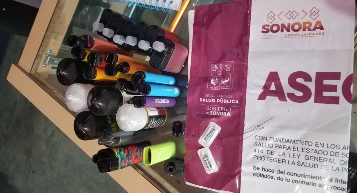 Coesprisson destruye más de 2 mil vapeadores asegurados en Sonora