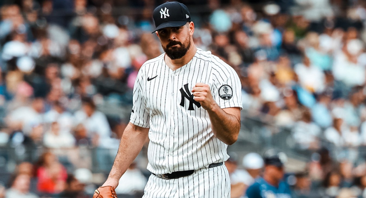 Con una hermética apertura de Carlos Rodón, los Yankees se impusieron sobre Tampa Bay en el primero de la doble cartelera