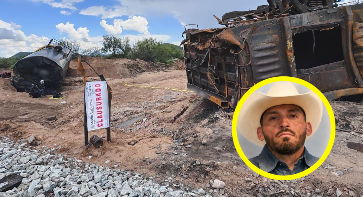 Confirman primera muerte por derrame químico tras descarrilamiento de Ferromex al norte de Sonora