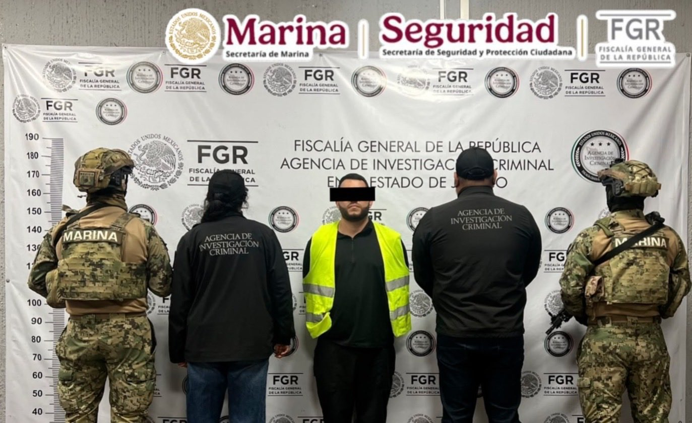 Detienen en Zapopan a el 'Canguro', señalado por tráfico de drogas sintéticas hacia Seattle y Tacoma