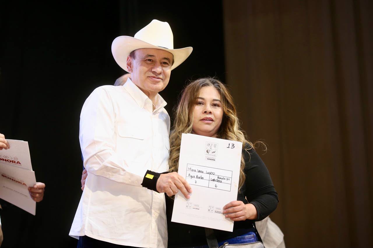Durazo y Sheinbaum impulsan regularización patrimonial con más de 39 mil escrituras en Sonora