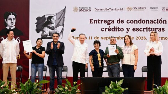 Durazo y Sheinbaum impulsan regularización patrimonial con más de 39 mil escrituras en Sonora