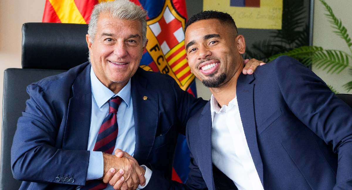 El Barcelona concretó la llegada de Gabriel Jesus, séptimo y último refuerzo del club catalán para la temporada 2026-2027