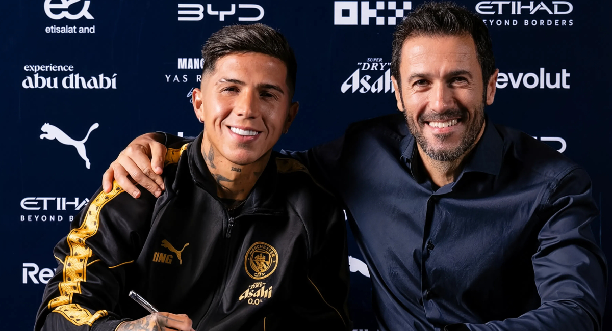 El Manchester City anunció la compra de Enzo Fernández, operación que rompió el récord de la Premier League
