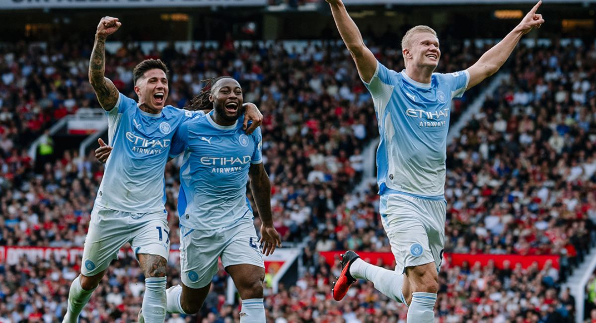 El Manchester City se impuso contra el United en la Premier League con Erling Haaland como héroe