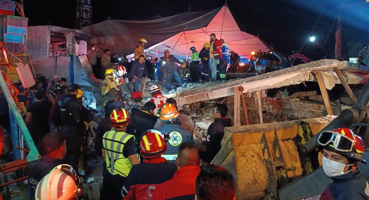VIDEO: Explosión de pirotecnia deja varios lesionados durante preparativos de festejo en Edomex