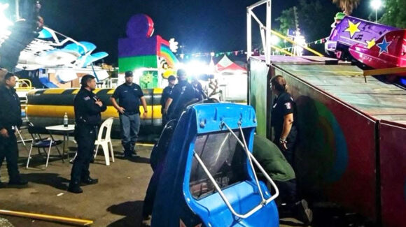 FGJES abre investigación por falla en juego mecánico que dejó a mujer lesionada en Huatabampo