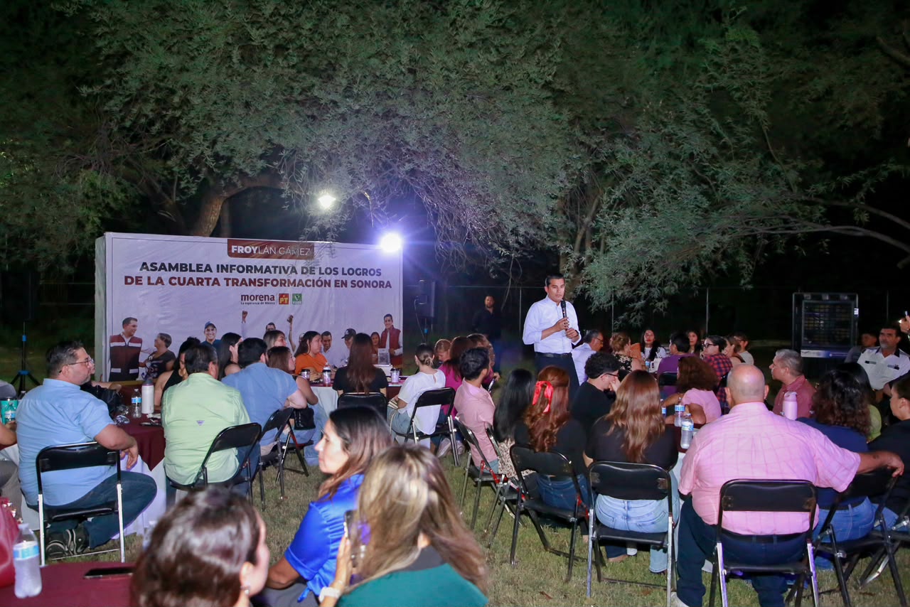 Froylán Gámez destaca respaldo de militantes y simpatizantes en Sonora