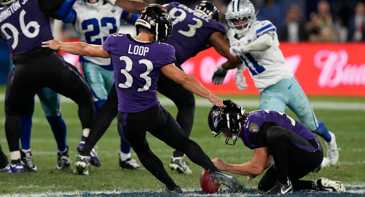 Loop conectó su gol de campo para sellar el triunfo de Baltimore