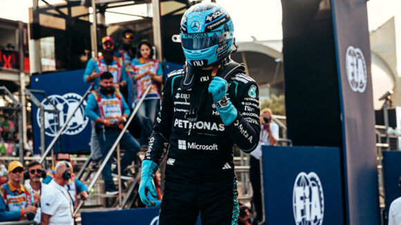 George Russell domina en Bakú y consigue la pole para el GP de Azerbaiyán tras accidente de Kimi Antonelli