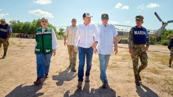 Gobernador Durazo despliega acciones de remediación en zonas afectadas por el huracán ‘Polo’