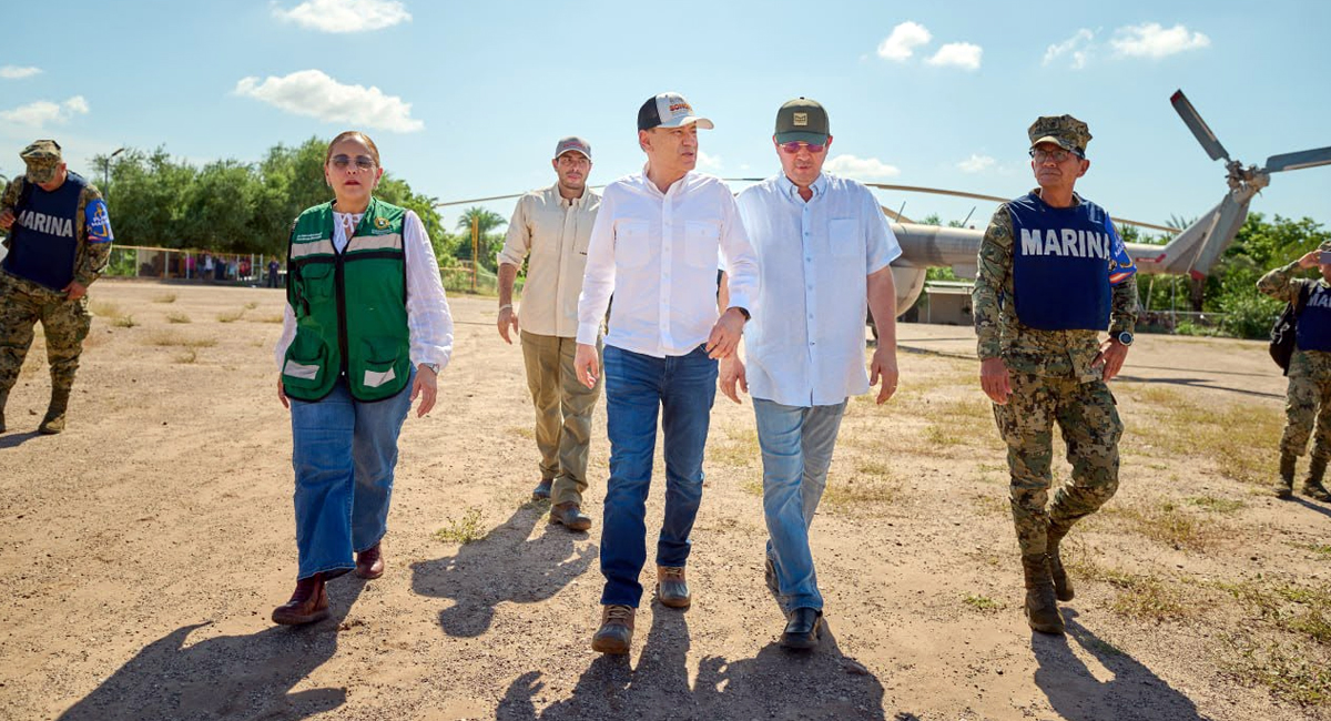Gobernador Durazo despliega acciones de remediación en zonas afectadas por el huracán ‘Polo’
