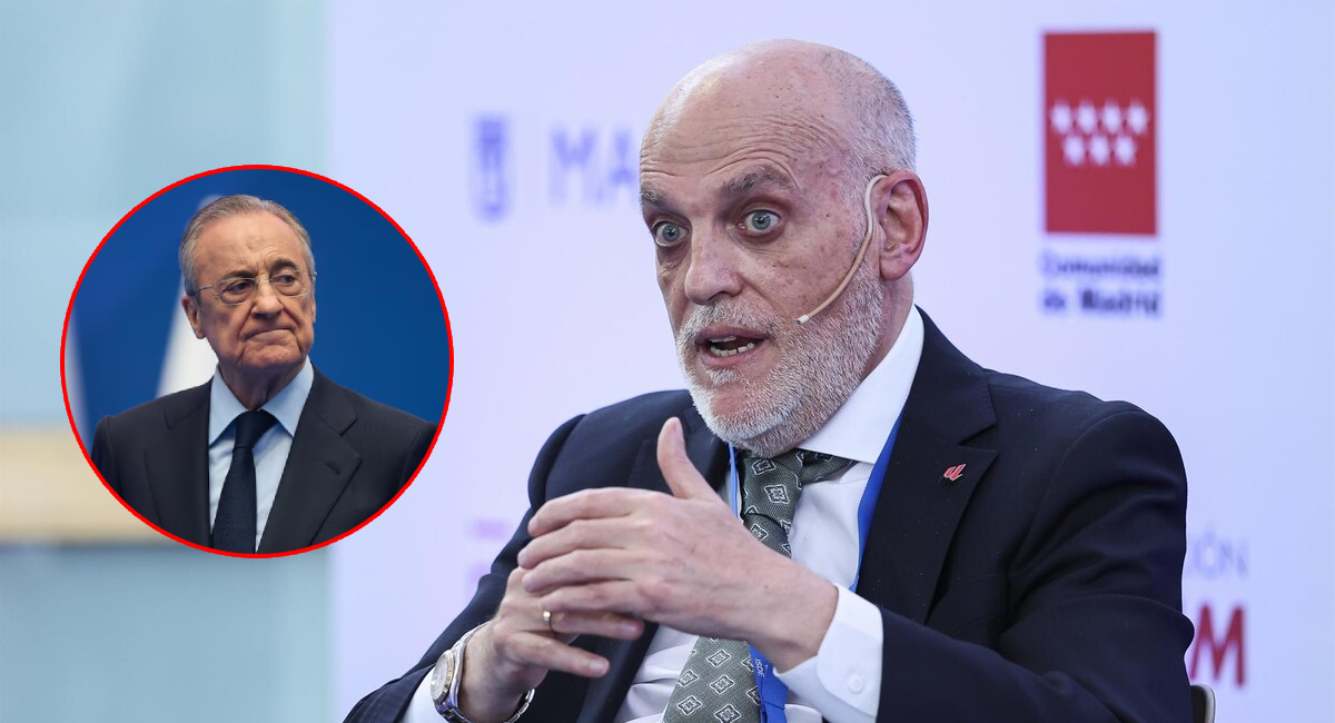 Javier Tebas, mandatario de LaLiga, aseguró que tiene una relación irreparable con Florentino Pérez, presidente del Real Madrid
