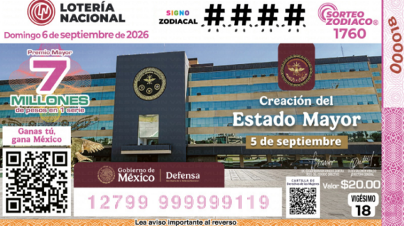 Lista COMPLETA de GANADORES Sorteo Zodiaco No. 1760 de Lotería Nacional, HOY domingo 6 de septiembre