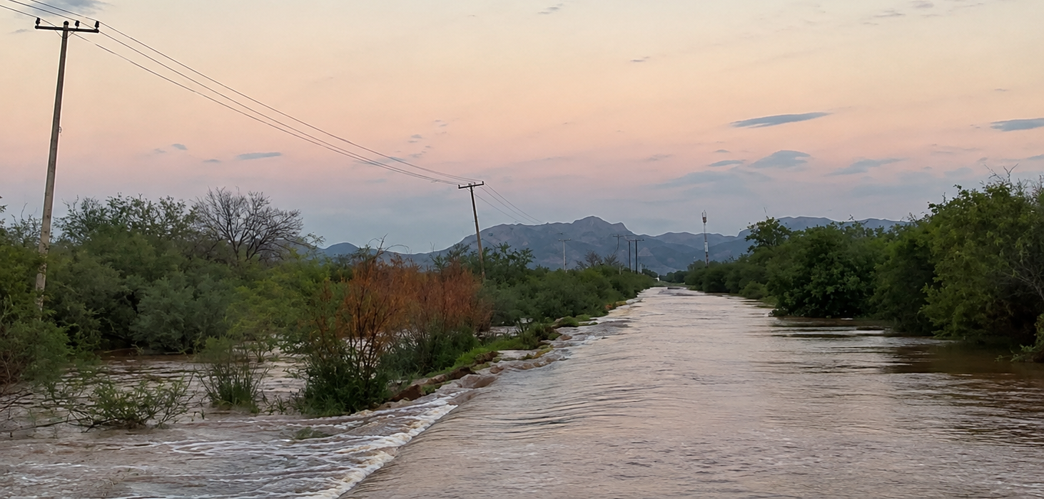 Lluvias provocan afectaciones e incomunicación temporal en ejidos del valle de Empalme