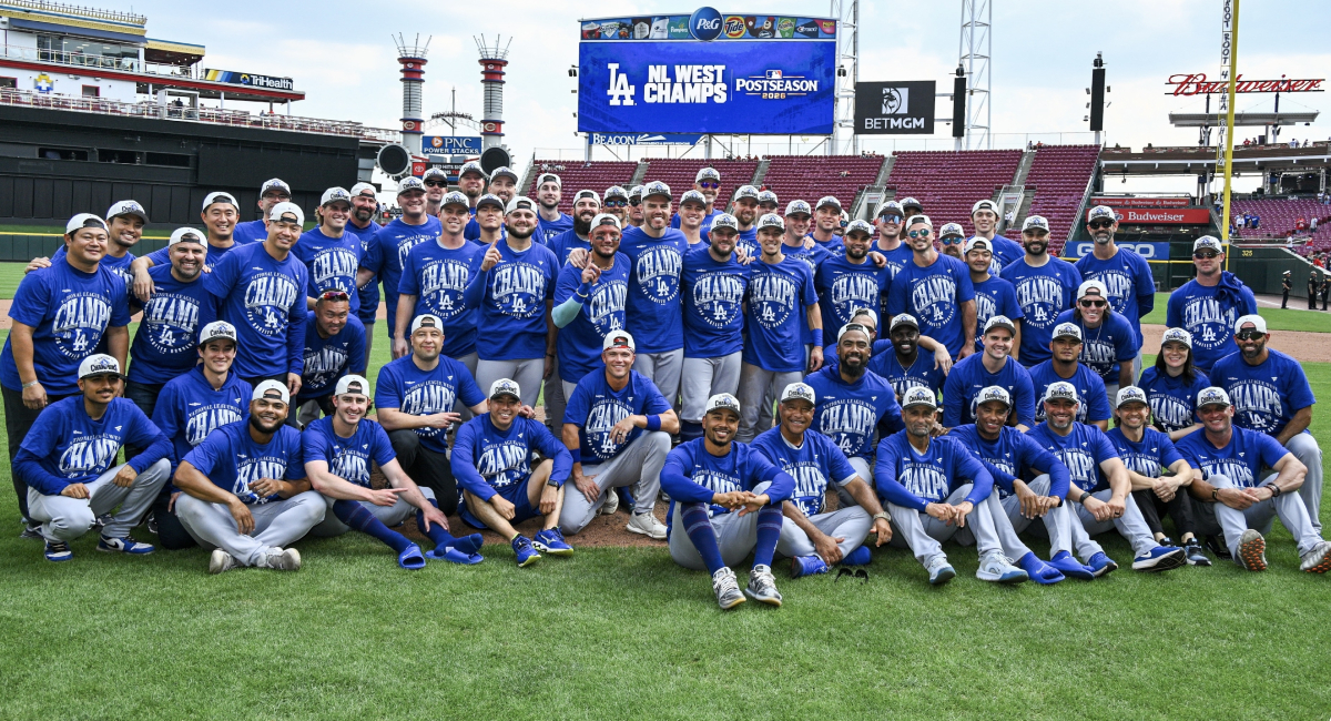 Los Dodgers aseguraron su boleto en playoffs y el título divisional luego de vencer a los Reds en el tercero de la serie