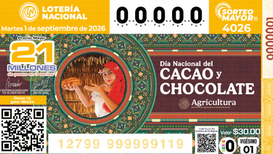 Lotería Nacional: Ganadores del Sorteo Mayor No. 4026 del martes 1 de septiembre de 2026