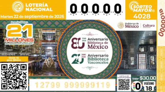 Lotería Nacional: Ganadores del Sorteo Mayor No. 4028 de HOY martes 22 de septiembre de 2026