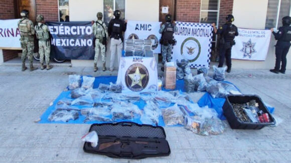 Mesa Estatal de Seguridad asegura a 86 personas y más de 7 millones de dosis de droga en Sonora