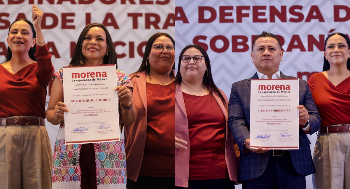 Morena designa a Beatriz Mojica y Carlos Torres Piña como coordinadores rumbo a 2027