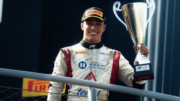 Noel León conquista otro podio en la F2; el mexicano finaliza tercero en la Ronda de Italia 2026