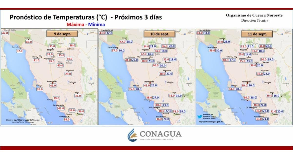 Protección Civil Sonora pronostica altas temperaturas y más lluvias en los próximos días