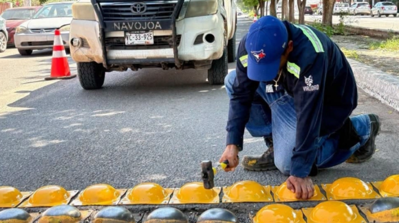 Refuerzan seguridad vial frente a la Unison Navojoa tras accidente