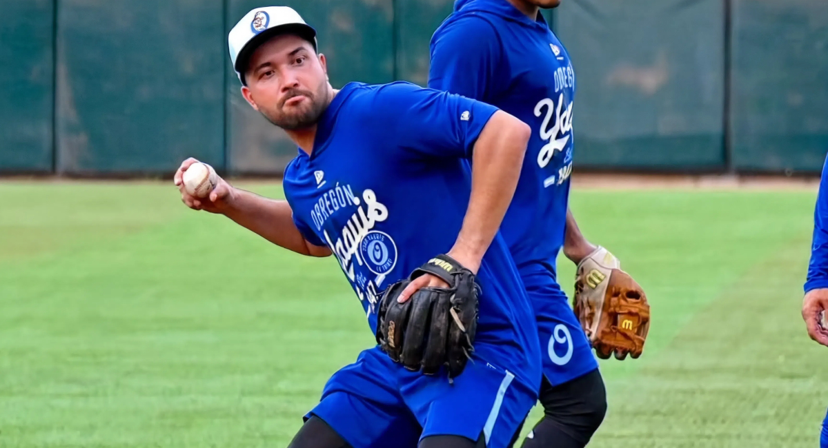 Roberto Valenzuela fue una de las primeras figuras de Yaquis que reportó a los entrenamientos para la temporada 2026-2027