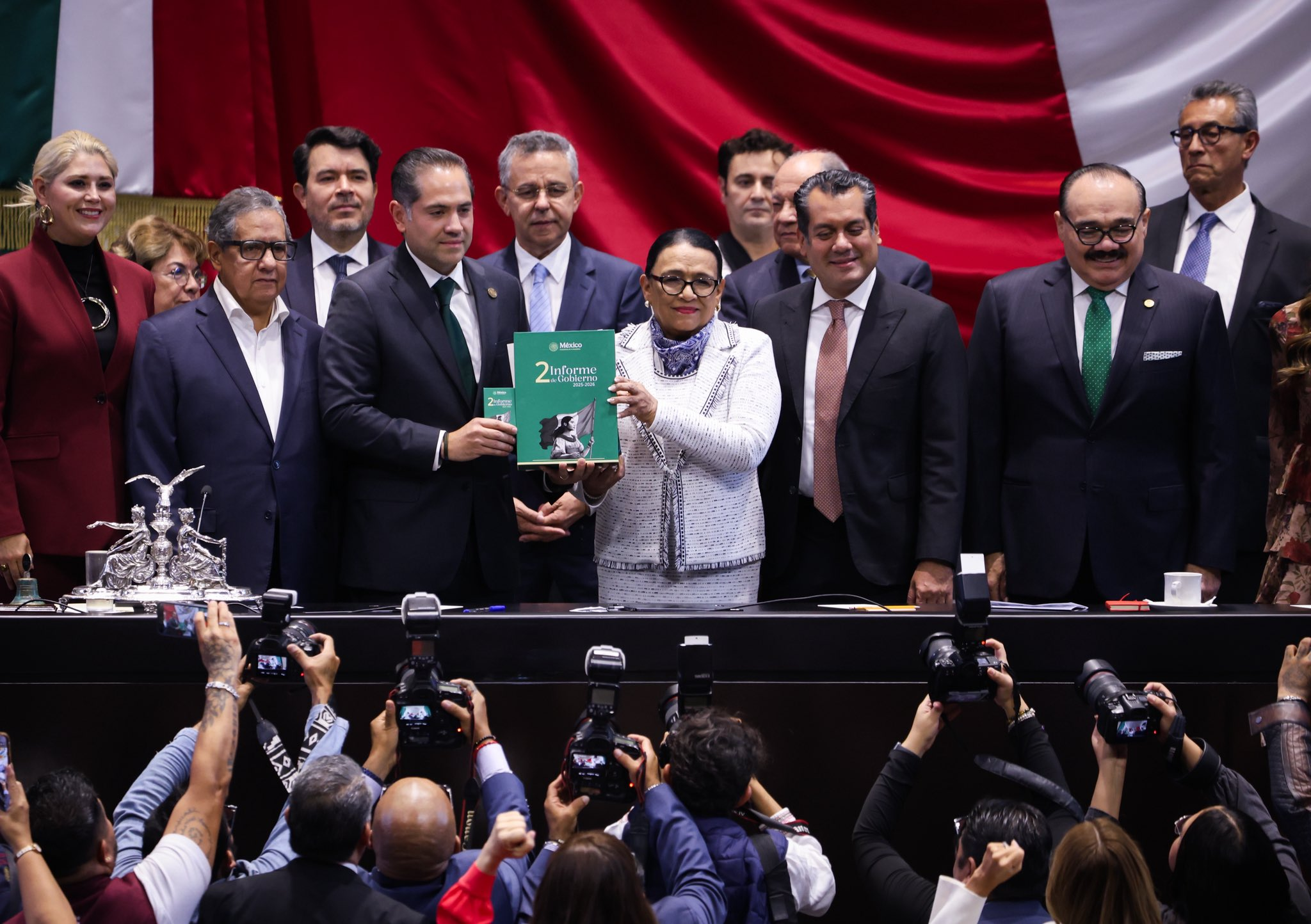 Rosa Icela Rodríguez entrega al Congreso el Segundo Informe de Sheinbaum