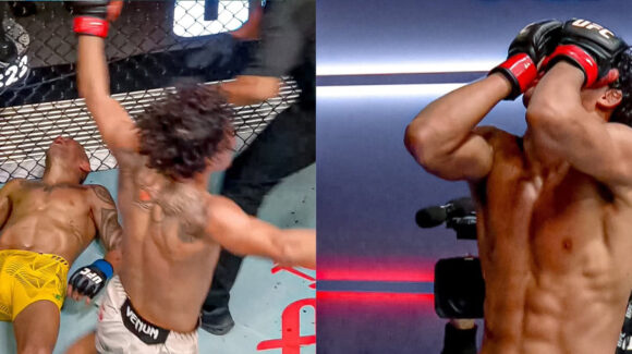 Raúl Rosas finaliza a Barcelos y es el peleador más joven en ganar un evento estelar en UFC
