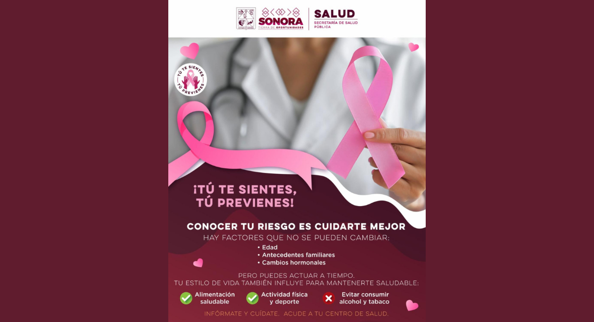 Salud Sonora promueve el triple chequeo para la detección oportuna del cáncer de mama