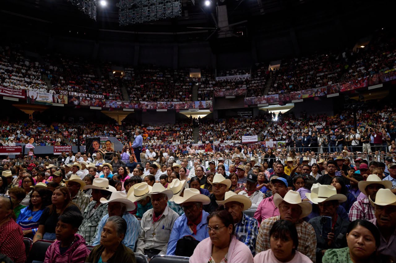 Sheinbaum y Durazo destacan avances en justicia social y obras para Sonora