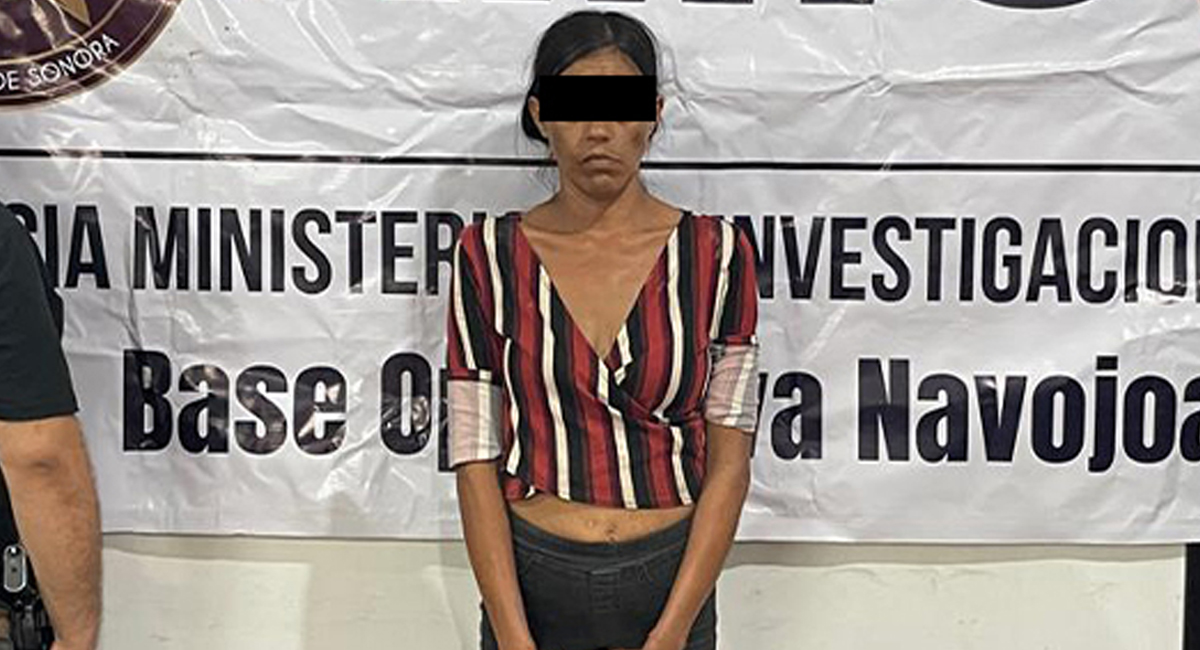 Sorprenden a mujer con 109 envoltorios de marihuana en Navojoa; intentó escapar pero fue detenida